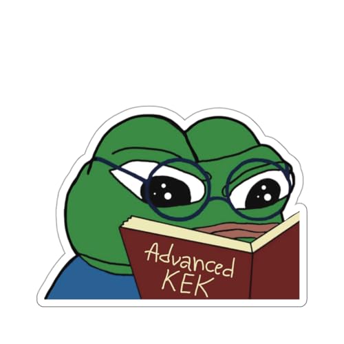 Pepe The Frog Meme Advanced KeK Kiss-Cut Stickers