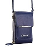 VLSVLS Remifa 2026 Trendy Minimalist Elegant Women's Touchscreen Crossbody Phone Wallet, Remifa Phone Purse (Royal Blue)