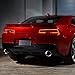DNA MOTORING CBE-UR-006 4 Inches Oval Style Muffler Axle-Back Exhaust Systems Compatible with 2010-2015 Chevy Camaro 6.2L