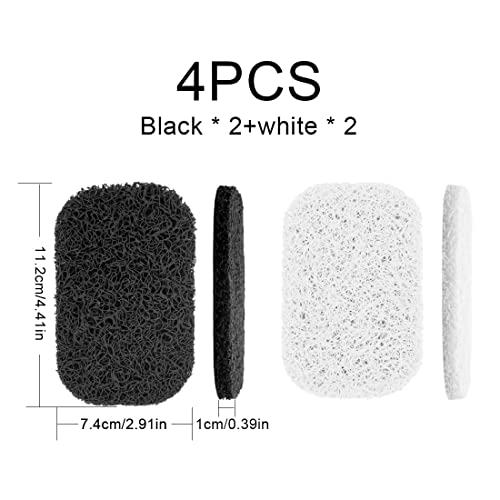 4 Pezzi Porta Sapone Asciutta Porta Saponetta