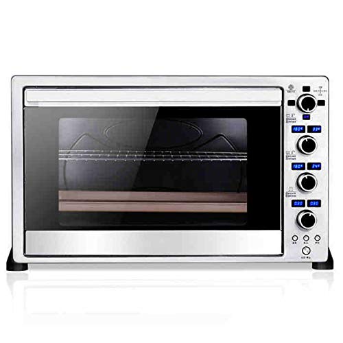 Mini-Öfen Pizzaofen, Edelstahl Toasteröfen Mikrowellen Toaster Arbeitsplatte, Mit Temperatureinstellung 40-250 ° C Und 60 Minuten Timer, 3
