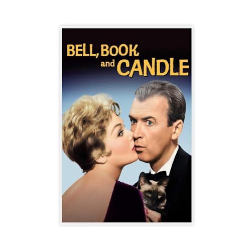 Poster vintage con citofono di campane e candele, cinematografici vintage, 5 poster su tela, decorazione per camera da letto, ufficio, camera da letto, regalo, 30 x 45 cm