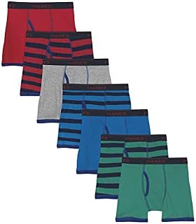 Hanes Boys' Comfort Flex Fit Sport Ringer Boxer Briefs, Assorted, Medium