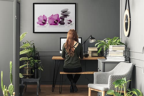 Affiche encadrée fleurs d'aromathérapie pour décorer une cuisine