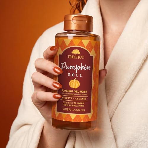 Image of Tree Hut Pumpkin Roll Foaming Body Wash, 18 Fl Oz
