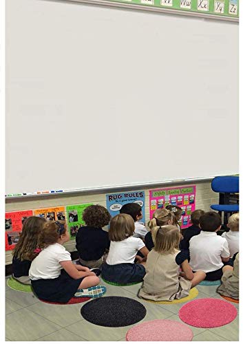 Bright Multi Set 6 Kids Crazy Carpet Circle Seats 18” Round Soft Warm Floor Mat - Cushions | Classroom, Story Time, Group Activity, Time-Out Spot Marker & Fun. Home Bedroom & Play Areas #TOP7