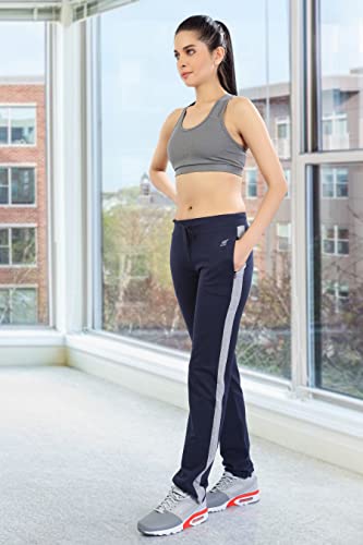 Image of Women's Cotton Running Track Pant with Zipper Pockets