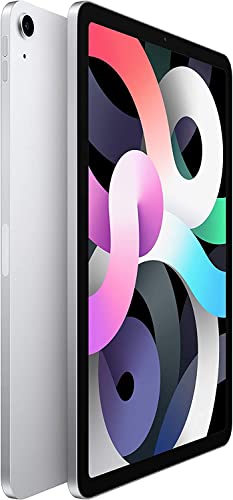 Image of Apple iPad Air 4-64GB - WiFi + Cellular - Silver (Renewed Premium)