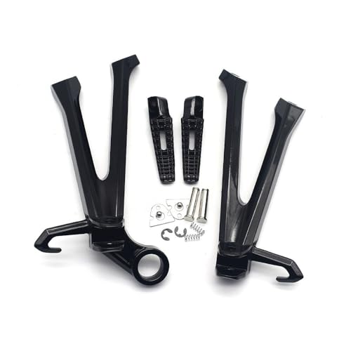 Repose-pieds arrière passager noir pour moto Suzuki GSXR 600 et GSXR 750 de 2011 à 2018