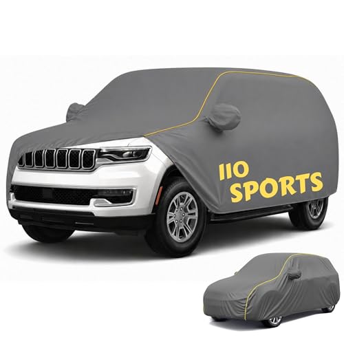 Image of Perfect Waterproof Car Cover Custom fit for i10 Sports Cover (All Models & Varrient) 2021-2026 | 6 Layers All Weather Waterproof Sun Rain UV Dust Protection Outdoor Indoor Full Car Covers - Grey
