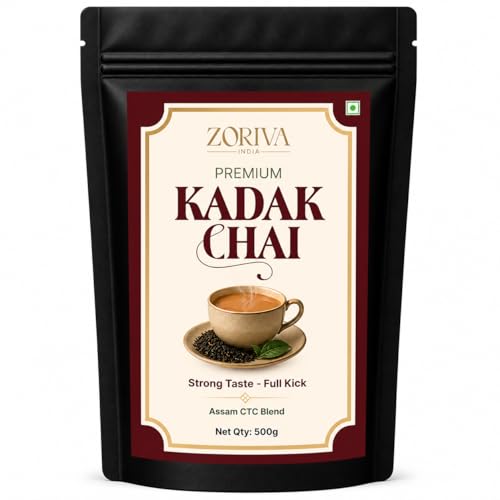 Image of ZORIVA Kadak Chai 500 G | कड़क चाय | Strong Assam CTC Tea | Rich Aroma | Full Bodied Chai Patti