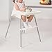 Generic High Chair Foot Rest, Adjustable, Polypropylene (PP), Non-Slip, Compatible with IKEA Antilop HighChair (White)