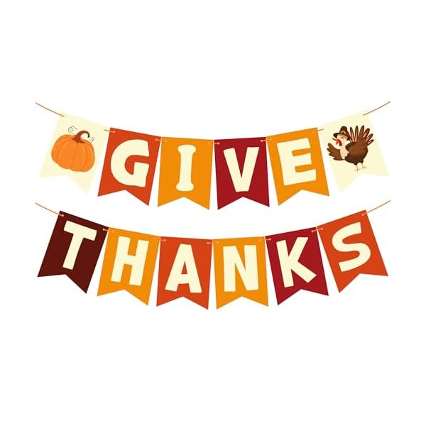   OHOME-Thanksgiving-Decorations-Thanksgiving-Banner-Friendsgiving-Party-Decorations-for-Indoor-Outdoor-Outside-Thanksgiving-Garland-for-Front-Door-Thanksgiving-Backdrop-Wreath-for-Window-Wall