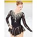 ZHQNZJF Girls' Figure Ice Skating Competition Costumes Roller Skate Dance Performance Dresses Ballet Gymnastics Activewear,Black,XXXL