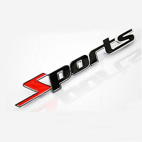 Dodolive Auto Dekoration Metallkleber Schreiben Sport 3D LKW Auto Abzeichen Emblem Aufkleber