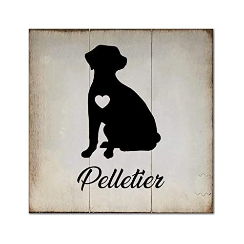 Plaque en bois Shiba personnalisé pour une déco murale vintage de bureau ou d'étagère