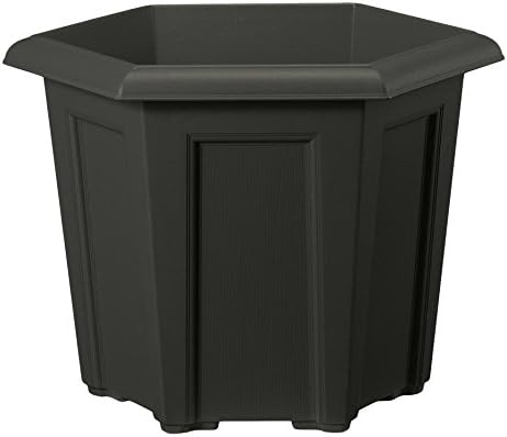 Stewart 9299005 40 cm Square Regency Planter - Black