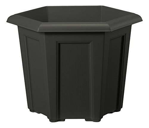 Stewart 9300005 40 cm Hexagonal Regency Planter - Black