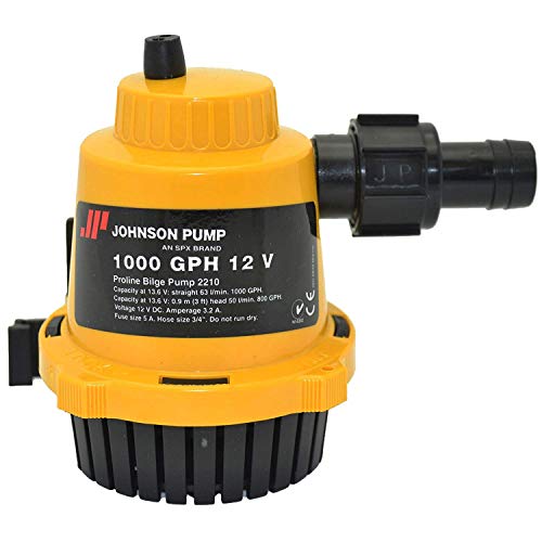 Johnson Pumps 22102 1000 GPH Proline Bilge Pump (Pack of 1)