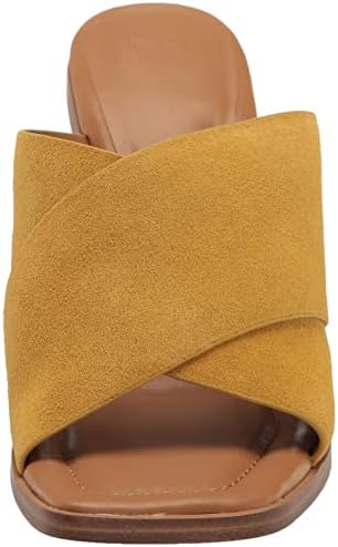 Marc Fisher LTD Women's BARLI Heeled Sandal, Yellow, 7 | Image 1