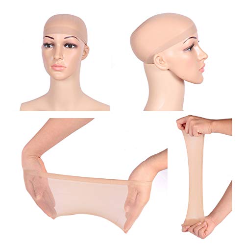 2 Pack Stocking Wig Cap 2 Pcs Per Pack Neutral Nude Color