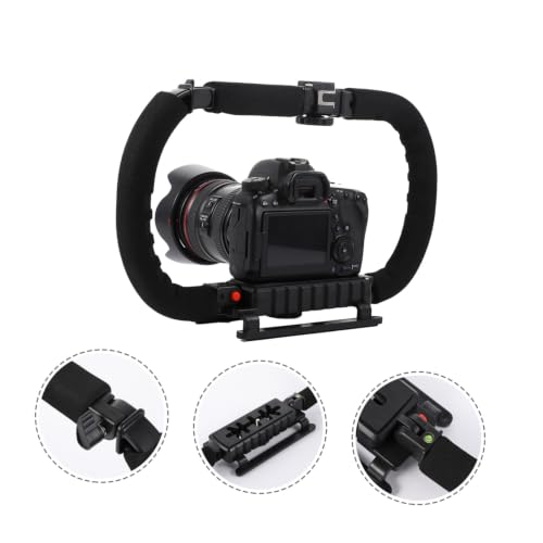 Image of Kisangel U Rig Handheld Camera Stabilizer and Fixator Support Bracket for DSLR and Camcorder Video Shooting Rig Compatible with Smartphones and Professional Filming Equipment