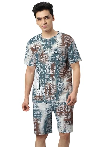 Image of Wear Your Opinion Mens Co ord Set All Over Printed T-Shirt & Short Set