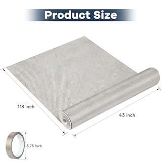 Faraday Fabric 43” x 118”, Military Grade Signal Blocking Cloth Shields, Conductive Material Cover for WiFi, Cell, Bluetooth, RFID, EMP Protection with Faraday Tape