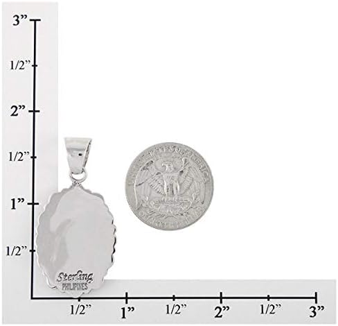 Turquoise Necklace 925 Sterling Silver & Genuine Gemstones Pendant 20" - Image 4