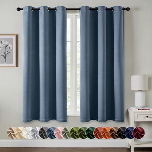 MIULEE Blackout Curtains for Bedroom Living Room 2 Panels, Thermal Insulated Room Darkening Drapes...