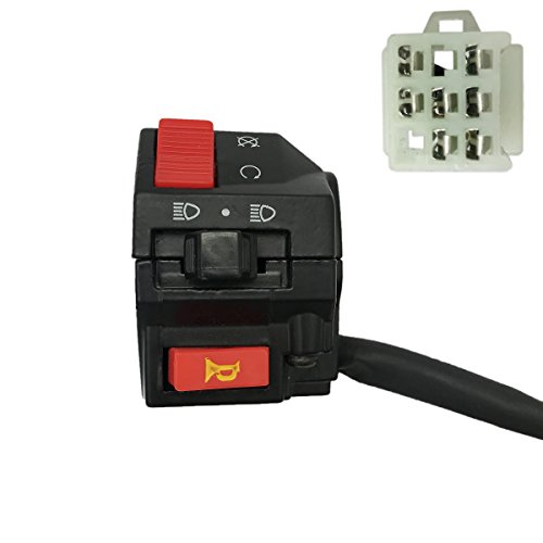 JA-ALL 7 Wire LH Handlebar Starter Switch for Kazuma 110 150 Falcon ATV