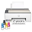 HP Smart Tank 5000 Wireless All-in-One Ink Tank Printer, Scanner, Copier with 2 Years of Ink Included, Best-for-Home, Cartridge-Free, Refillable, AI-Enabled, an EcoTank Alternative (5D1B6A)