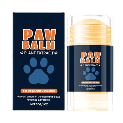 Bálsamo para patas de perro, bálsamo hidratante natural para mascotas, almohadillas secas agrietadas, protección calmante de los pies de los cachorros, piel suave para perros, paseos al aire libre