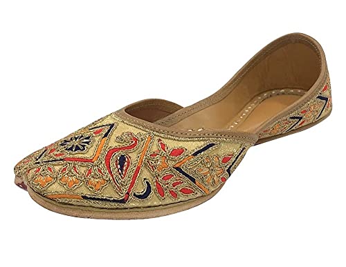 Women's Punjabi Jutti for Ethnic Shoes Soft Mojari Traditional Indian Jooti Leather Sandles Handmade Juti - Main Image