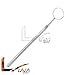 LAJA IMPORTS Dental Mirrors # 4 with Handle Stainless Steel Dental Instruments