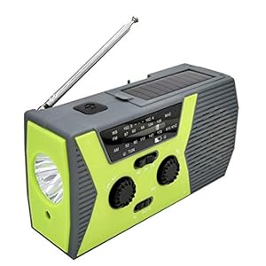 Weer Radio, met LED-zaklamp Sos Alarm Solar hand gebogen Emergency 2000mAh Smart Phone Mobile Power, Ontvangen Diverse Weer Waarschuwingen