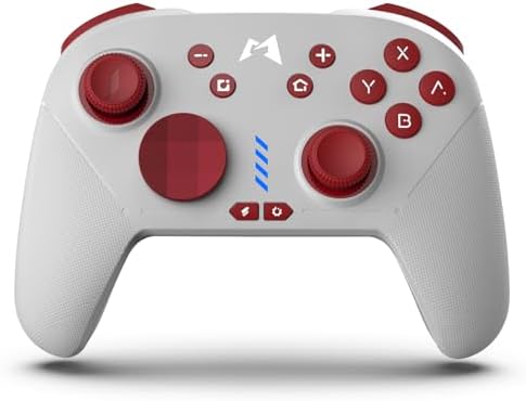 MOBAPAD ChiTu Switch Controllers Compatible Switch/Lite/OLED with 6-axis Motion Control and Rumble Vibration,Turbo,ALPS Joysticks,Wireless Pro Controller with Hall Effect Sensing Joystick(Grey)