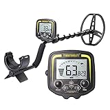 LTLWSH Detector de Metales Profesional, Alta Sensibilidad Detector de Metales con Bobina y Auriculares Impermeables, Detector de Oro con Múlti Modos, Función de Pinpoint