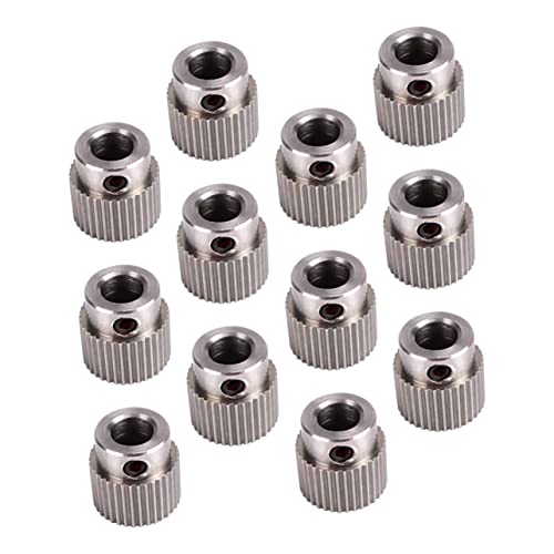 SOLUSTRE Stainless Steel Extruder Wheel Gear Rustproof with 36 Teeth 15pcs Easy to Install 3d Printer Feed Wheel for Rel