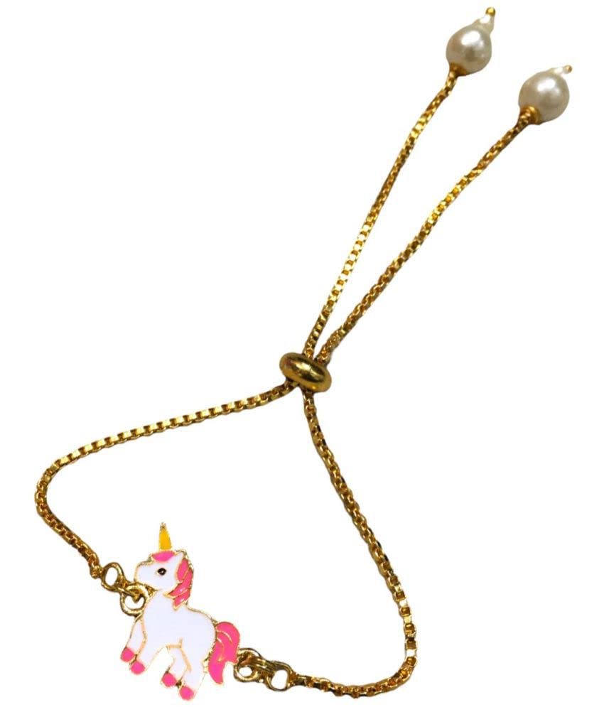 thrifkart - Multicolour GIRLS UNICORN golden adjustable chain Rakhi Cum Breclet for girl (B0B61TDY4V) Amazon Price History, Amazon Price Tracker