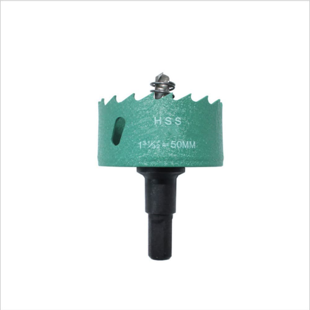 Sierra de agujero de madera HSS de metal, broca de perforación de acero de 16-200 mm para broca de acero inoxidable, aluminio, hierro, plástico , otro, 53 mm