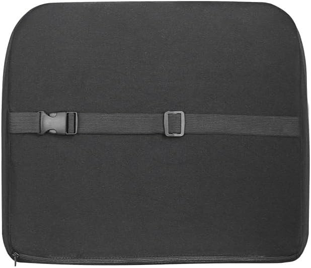 Black Polyester Backrest Office Chair Lumbar Support Car Pad
