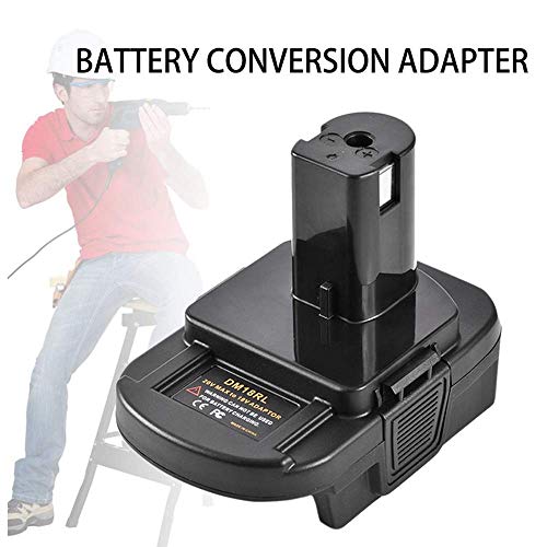 Mellif USB Battery Adapter DM18RL for Dewalt to Ryobi Battery, for Dewalt 20V for Milwaukee 18V Convert to for Ryobi 18V Lithium-ion Battery