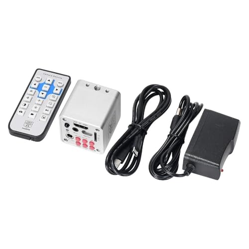 Microscope 4K Digital Microscope IMX334 Sensor HDMI USB Type-C 3.0 1080P 60FPS Industrial Electronic Camera for Phone Repair Soldering(Sliver)