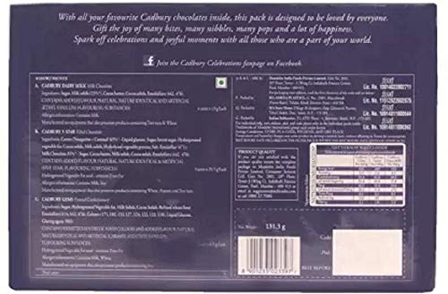 Image of Cadbury Chocolate, Celebration Bars (131.3 Gram)