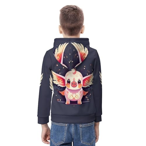 Sweat à capuche cochon pour protéger les enfants du froid