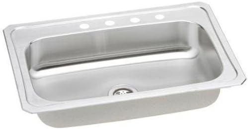 Elkay CRS33220 Sink, 33" x 22" x 7", Stainless Steel