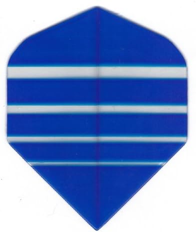 25 Sets #3167 AmeriThon Blue/Clear Bands Dart Flights