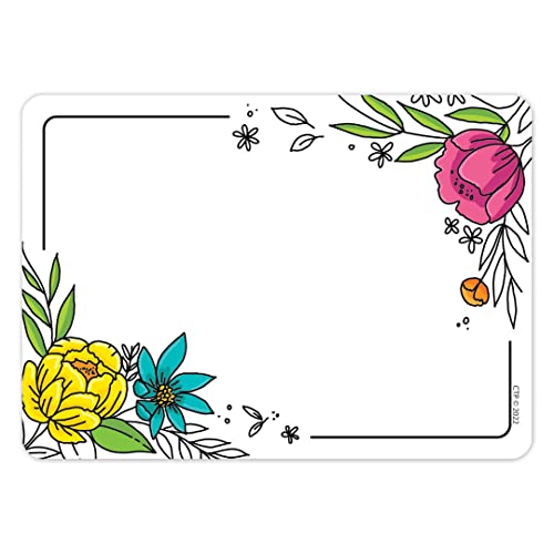 CTP Doodly Blooms Badge Labels for Classroom (Creative Teaching Press 10693)