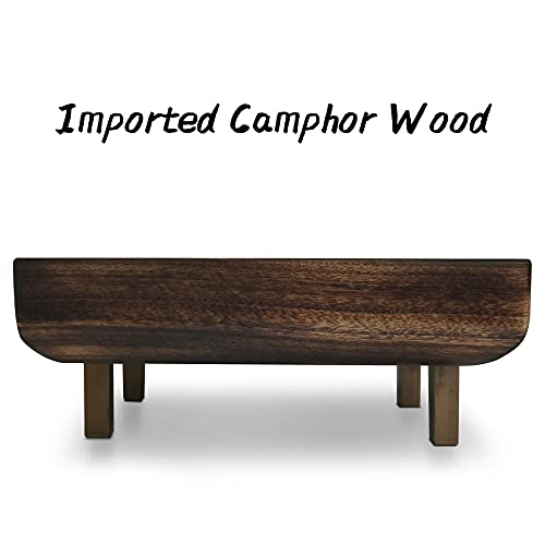 Morelax Wood Bamboo Soap Dish For Shower Self Draining Soap Holder Bathroom Kitchen Tray Soap Saver For Kitchen (Black Charcoal Color) #TOP4